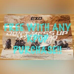 FREE WITH ANY KPOP PURCHASE - Official EXO Tempo Kpop Poster
